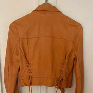 Vintage Rust Leather Jacket